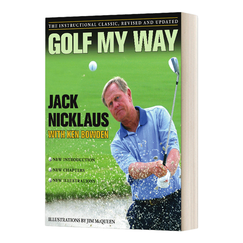 英文原版 Golf My Way 高尔夫经典教程 英文版 进口英语原版书籍