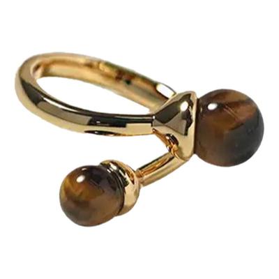 虎眼石守财幸运开口戒指女