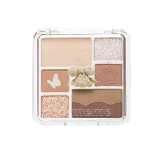 immeme玩偶眼影盘7色哑光大地色灰粉色眼影腮红盘多色系2024新款