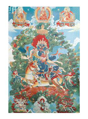 吉祥天母像神像金丝唐卡挂画唐卡装饰画新心挂件