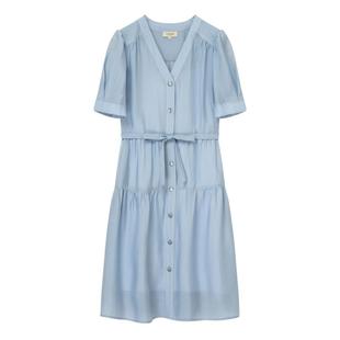 【莱赛尔】Eland衣恋泡泡袖连衣裙女吊带内衬系带裙子夏