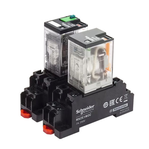 施耐德继电器RXM2LB2BD rxm4lb2bd 2p7小型8脚14脚直流24V交流220