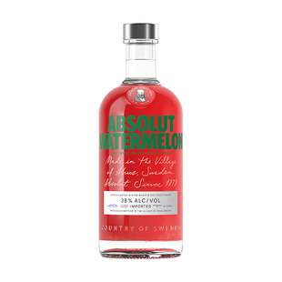 ABSOLUT绝对伏特加酒原味700ml西瓜味700ml瑞典进口洋酒调酒基酒