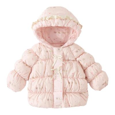 女童羽绒服2025新款90白鸭绒儿童中长款高充绒量女宝冬季羽绒外套