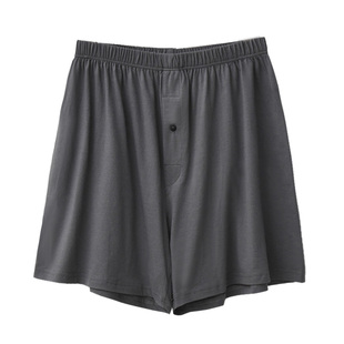 中老年纯棉四角内裤衩男士爸爸全棉透气加肥高腰平角短裤头宽松夏