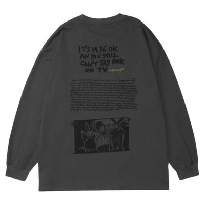 走进现实日系美式复古长袖卫衣