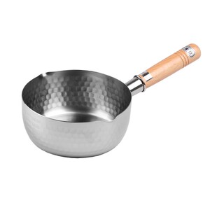 日本家家都有。原装进口吉川雪平锅汤锅不锈钢小奶锅泡面煮锅家用