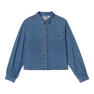 Levi's李维斯冰酷系列26年春夏新款女士美式轻复古工装风牛仔衬衫