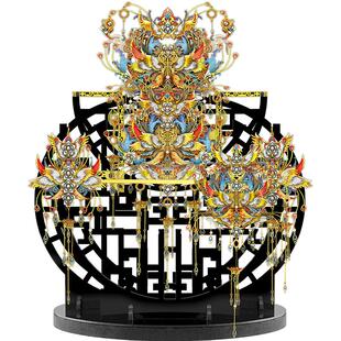 拼酷百鸟朝凤婚嫁首饰3D金属拼装模型手工DIY送女友闺蜜结婚礼物