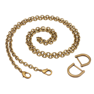 腰包woc包包古金链条单买马鞍包带钱包改造细肩带铜链条斜挎配件