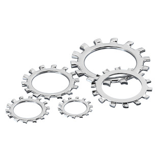 304不锈钢锁紧垫圈内齿/外齿防滑金属多齿止动防松垫片菊花介子mm