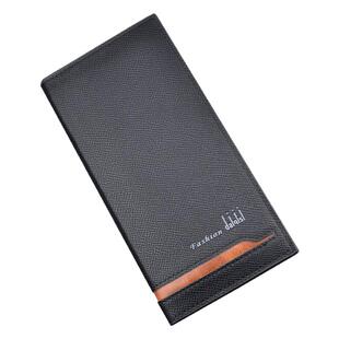 SuprFicial男士长款钱包拉链钱夹竖款多卡位卡包大容量时尚拼色