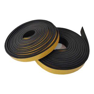 自粘型三元乙丙发泡条EPDM橡胶密封条抗老化背胶配电箱柜海绵条