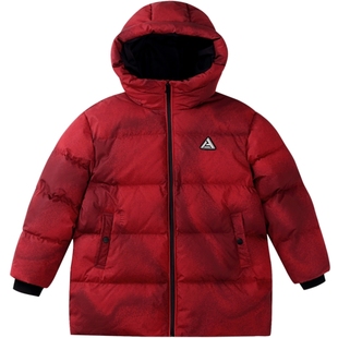 【商场同款】安奈儿童装男童中长款羽绒服冬休闲AB445787