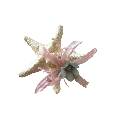 超仙海星贝壳花朵发夹