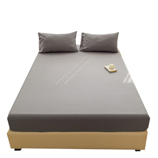 纯色全棉床笠罩单件纯棉加厚床罩2025新款床单床垫套罩四季通用