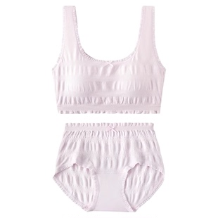 二阶段曼妮芬莫代尔舒适防凸点女童内衣学生背心内衣套装少女儿童