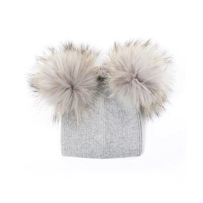 秋冬婴幼儿帽子超萌兔绒保暖
