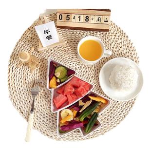 宝宝每日餐食在家打卡拍照道具幼儿园美食食谱摆拍托盘ins风日历谷美拍摄装饰小摆件月饼蛋糕甜点心周边摄影