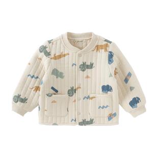 戴维贝拉儿童棉服内胆春秋2026新款男童女童保暖外套宝宝棉袄棉衣