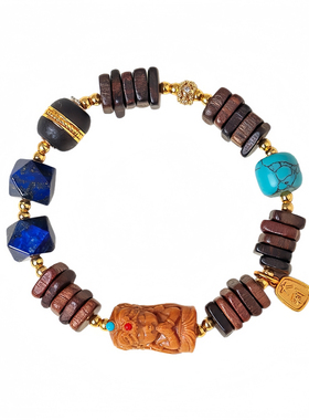 晶禧汇扎基拉姆青金石檀木手串