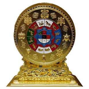 正品吉祥宝镇合金八吉祥十二生肖客厅中式礼盒装送礼祝福桌面摆件