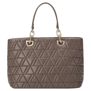 梦特娇官方女包轻奢羊皮戴妃包新款真皮菱格菜篮子手提斜挎包