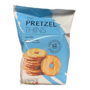 英国玛莎MS芝麻海盐味薄脆饼干80g香脆可口零食下午茶马莎曲奇