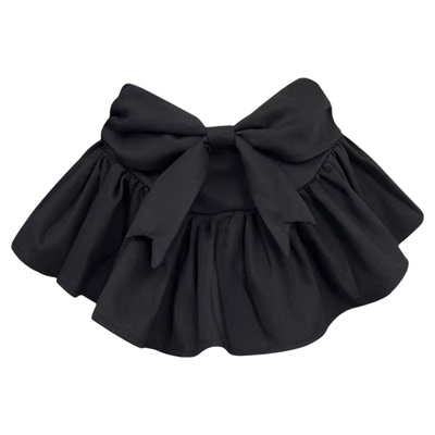 蝴蝶结设计感蓬蓬短裙辣妹