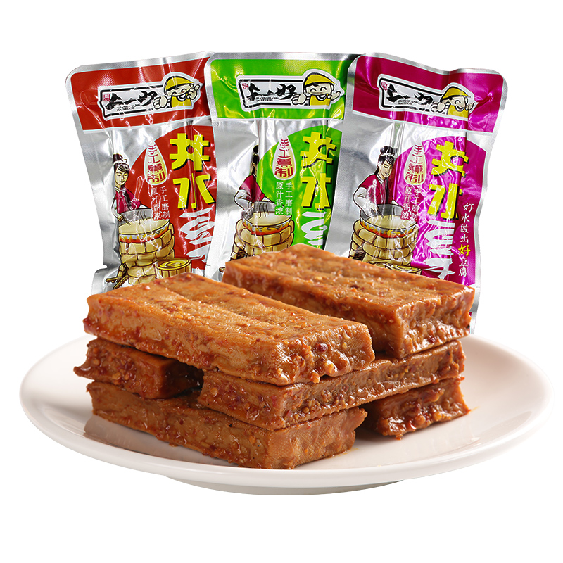 周記上上好井水豆干零食豆制品香辣豆腐干宿舍小吃休閑美味零食品