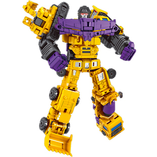 变形玩具男孩金刚大力神模型六合体迷你工程车机器人手办儿童礼物