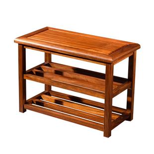 红木多层鞋架柜花梨木全纯实木中式榫卯可坐家用门口小鞋柜换鞋凳