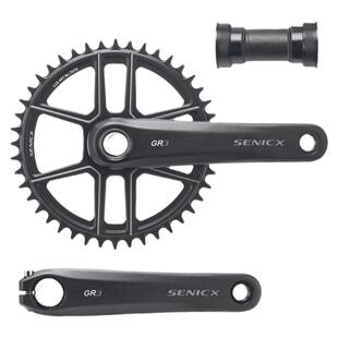 SENICX驭勇PR3公路车自行车牙盘Gravel越野单盘超轻曲柄24MM轴心