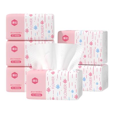 漫花400张30包抽纸整箱批小包餐巾纸家用实惠装卫生面巾纸抽