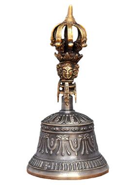 藏铃金刚铃杵纯铜镇宅手工青铜