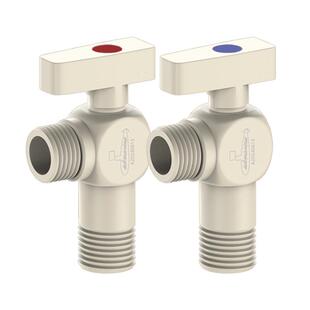 潜水艇奶白色球阀燃气热水器全铜冷热水三角阀马桶大流量水阀开关