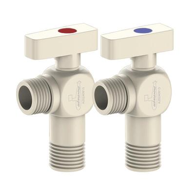 潜水艇奶白色全铜大流量球阀角阀