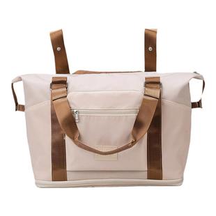 手提旅行包女双肩背包大容量轻便待产收纳袋短途行李包可套拉杆箱