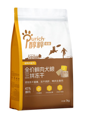醇粹金标三拼冻干狗粮10斤装成幼犬通用泰迪柯基比熊中小型专用