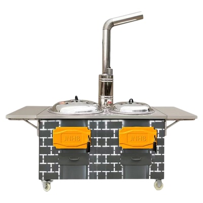 加厚不锈钢柴火灶便携移动