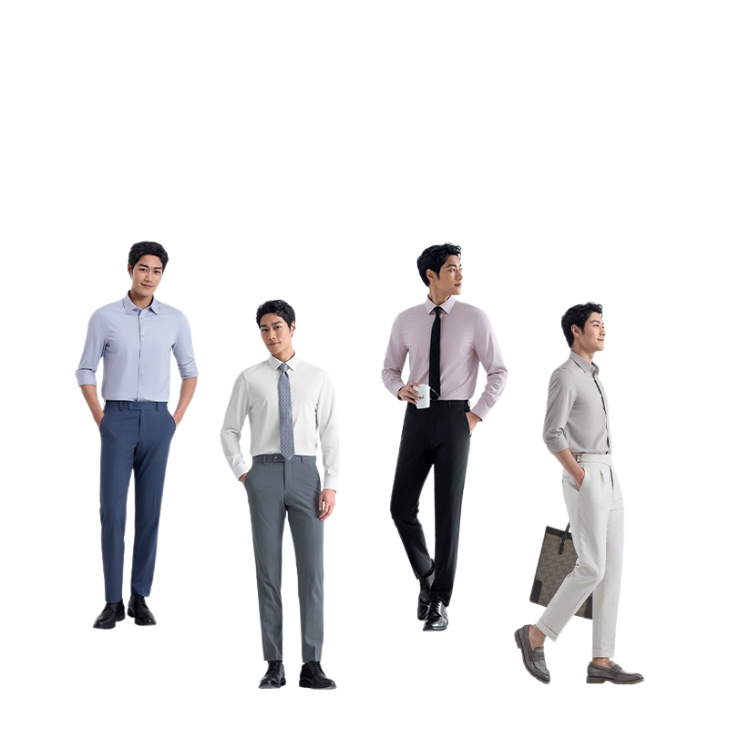 易打理易去污通勤衬衫