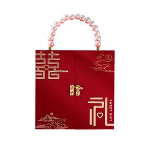 中式婚礼伴手礼女伴娘实用高级烫金珍珠礼盒结婚喜宴回礼送姐妹团