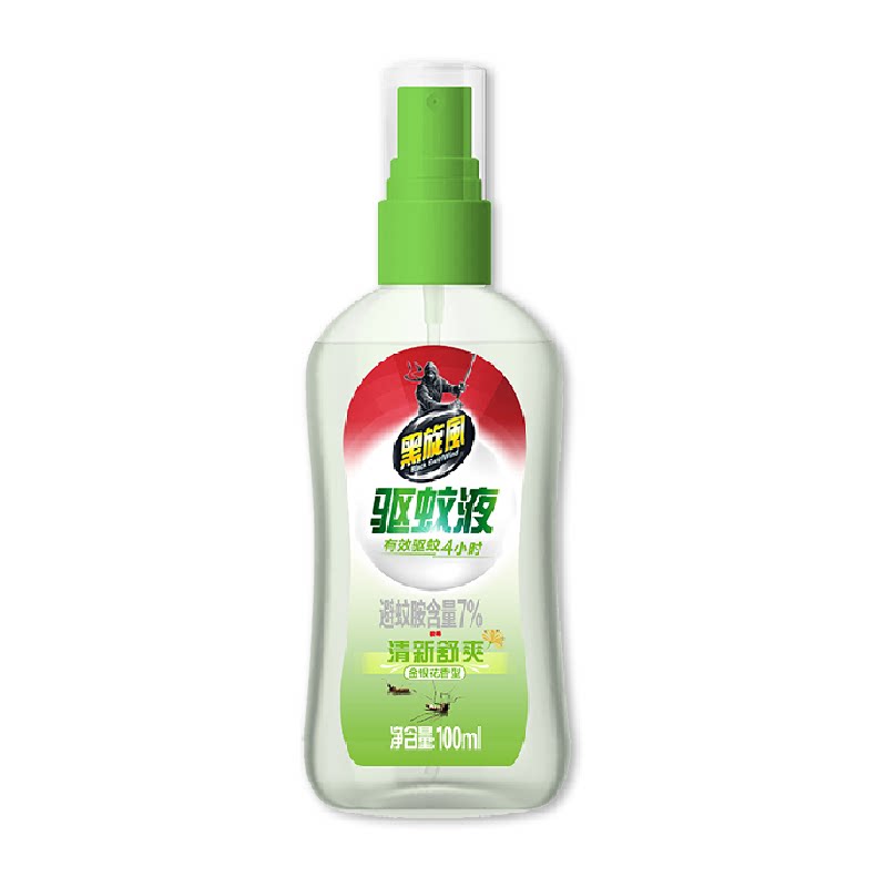 黑旋风驱蚊液100ml止痒喷雾防蚊