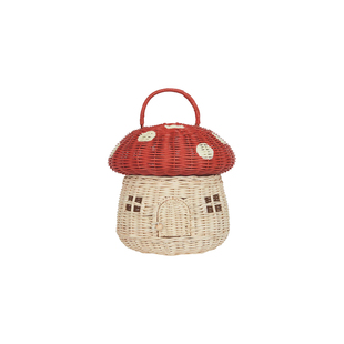 JOJO'S L. PD.Maid.蘑菇形收纳篮儿童拍摄道具手拎包提篮 | 萨婢