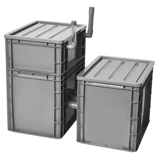 溪流鱼缸虹吸底滤周转箱水循环免打孔改下过滤水族箱溢流管改底滤