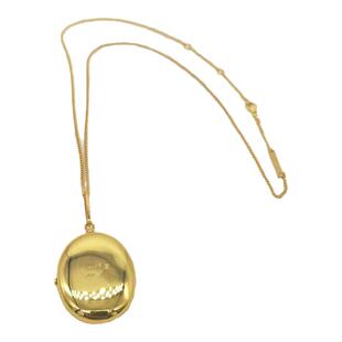 韩国朴夫人迷你小马车项链Mini魔镜椭圆形吊坠罗马古系列化妆镜盒