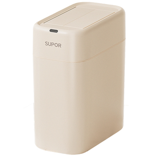 苏泊尔智能垃圾桶自动吸附式卫生间专用厕所感应家用电动夹缝铺袋