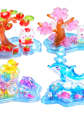 3D立体浮雕叠叠乐水晶贴纸