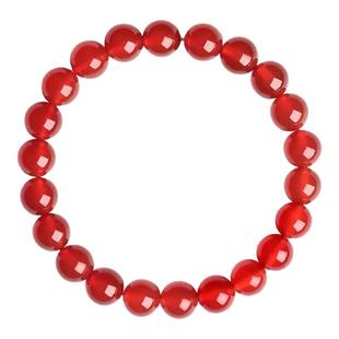 收藏级天然红玛瑙手串女男黑玛瑙玉髓玉石转运珠子散珠子水晶手链