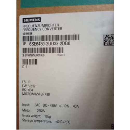 议价6SE6430-2UD32-2DB0西门子全新原装 MM430变频器